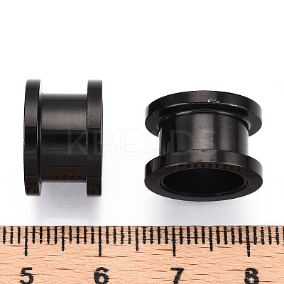 316 Surgical Stainless Steel Grooved Beads STAS-N103-08B-EB-1