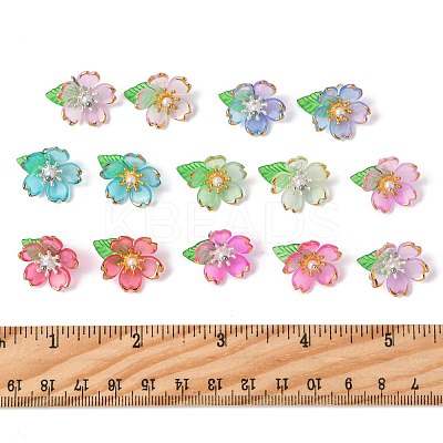 70Pcs Transparent Acrylic Pendants PALLOY-FS00050-1
