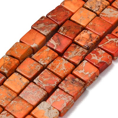 Dyed Natural Imperial Jasper Beads Strands G-F833-A01-01D-1