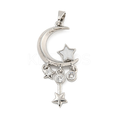 Brass Micro Pave Cubic Zirconia Pendant LS-KK-Q812-04P-1