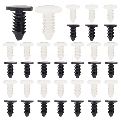 200Pcs 2 Colors Resin Gauge Rivets FIND-NB0003-74-1