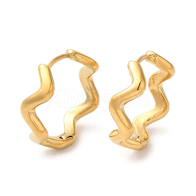 Brass Hoop Earrings EJEW-M261-01G-01-1-1