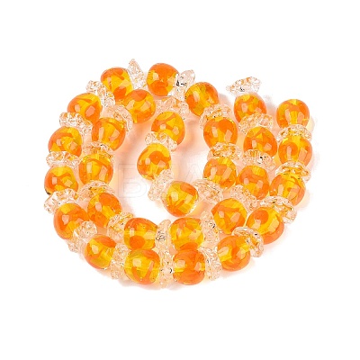 Inner Flower Handmade Lampwork Beads LAMP-Q039-13B-1