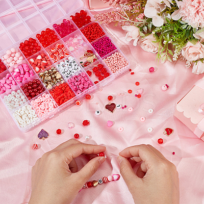 DIY Valentine's Day Jewelry Making Finding Kit DIY-PH0017-70-1