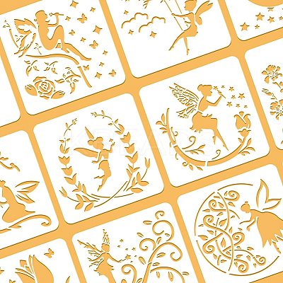 Large Plastic Reusable Drawing Painting Stencils Templates Sets DIY-WH0172-087-1