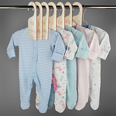 1 Set Wooden Baby Closet Divider WOOD-CP0001-07-1