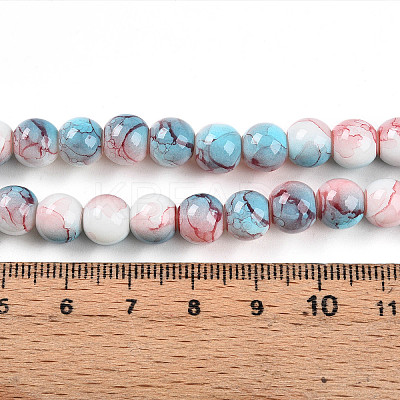 Baking Paint Glass Beads X1-DGLA-N003-8mm-C03-1
