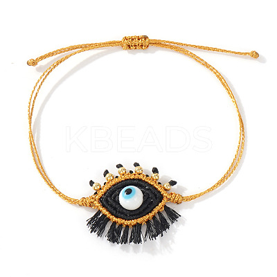 Bohemian Handmade Evil Eye with Tassels Charm Bracelets DD3268-2-1