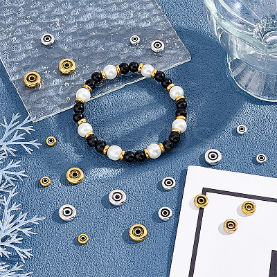 6 Style Tibetan Style Zinc Alloy Spacer Beads FIND-AR0003-08-1