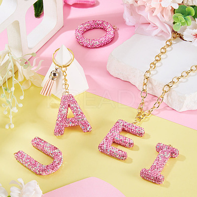5Pcs 5 Styles Handmade Polymer Clay Rhinestone Big Pendants FIND-BT0001-39D-1