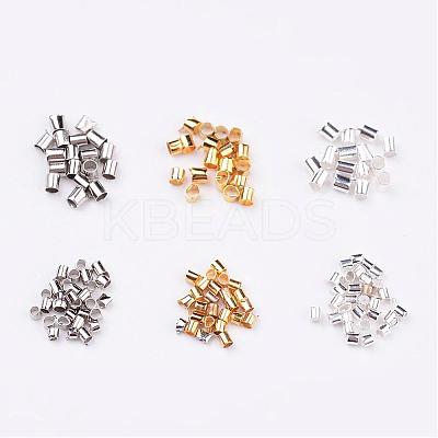 1 Box 3 Color Brass Crimp Beads KK-JP0010-04-1