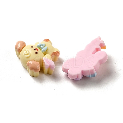 Opaque Resin Decoden Cabochons RESI-D009-08-1