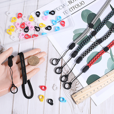 5Pcs 5 Colors Polyester Neck Strap DIY-GF0008-26-1