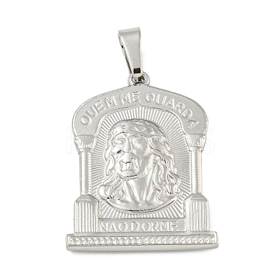 Non-Tarnish 304 Stainless Steel Pendants STAS-B071-02D-04P-1