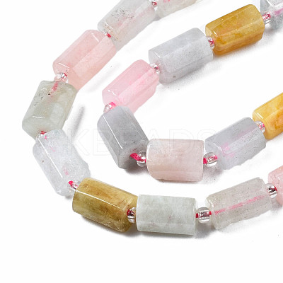 Natural Morganite Beads Strands G-S376-014-1