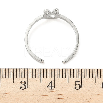 304 Stainless Steel Adjustable Cuff Rings RJEW-Z105-01P-06-1