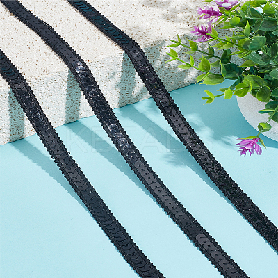 5M Sparkle Metallic Polyester Lace Ribbon OCOR-LP0001-23A-1