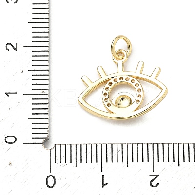 Brass Micro Pave Cubic Zirconia Pendants KK-H255-02A-G02-1
