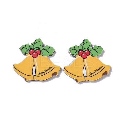 Christmas Style Printed Acrylic Cabochons MACR-O045-01E-1