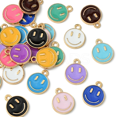 26Pcs 13 Colors Alloy Enamel Charms ENAM-FS0001-88-1