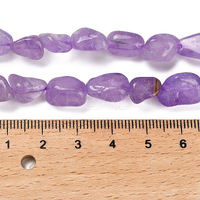 Natural Lavender Amethyst Beads Strands G-P497-01E-22-1