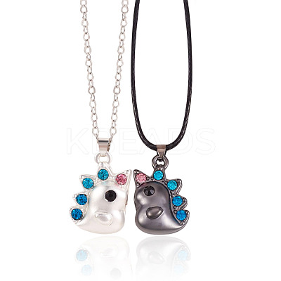 2Pcs Magnetic Matching Necklaces Set JN1025B-1