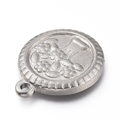 Non-Tarnish 304 Stainless Steel Pendants STAS-Z014-04P-1