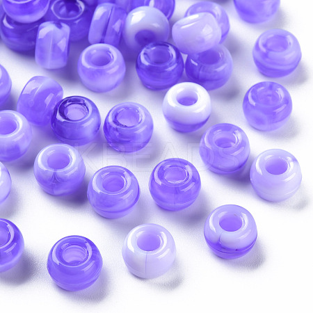 Acrylic European Beads MACR-S375-002B-04-1