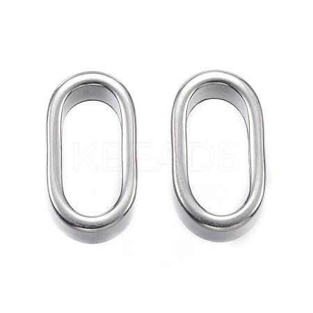 Tarnish Resistant 304 Stainless Steel Slider Charms X-STAS-F040-14-P-1