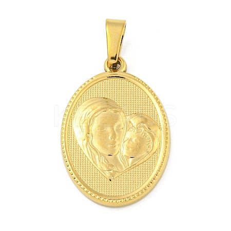 Ion Plating(IP) 304 Stainless Steel Pendants STAS-B071-02A-08G-1