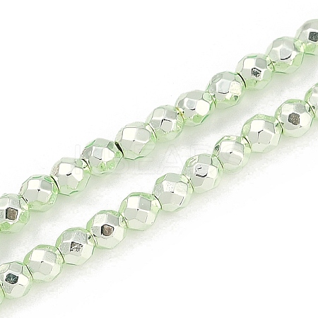 Baking Paint Electroplated Synthetic Non-magnetic Hematite Beads Strands G-H072-A01-01D-1