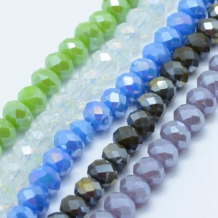 Electroplate Glass Bead Strands GLAA-E395-02-3mm-1