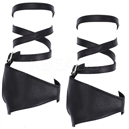 1Pair Imitation Leather Cord Sexy Wrap Bracelets AJEW-CL0001-39-1