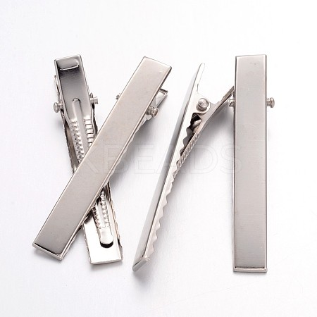 Iron Flat Alligator Hair Clip Findings LS-IFIN-S286-57mm-1