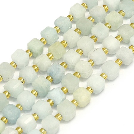 Natural Aquamarine Beads Strand G-I376-D12-01-1