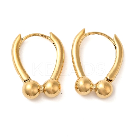 Real 18K Gold Plated 304 Stainless Stee Hoop Earrings EJEW-U009-02G-02-1