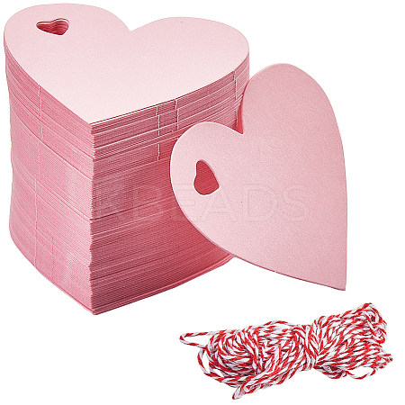200Pcs Heart Paper Gift Tags CDIS-SP0001-14C-1