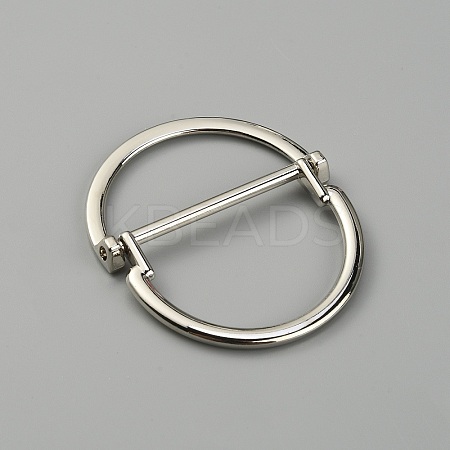 Alloy Buckle Clasps FIND-WH0143-82C-P-1