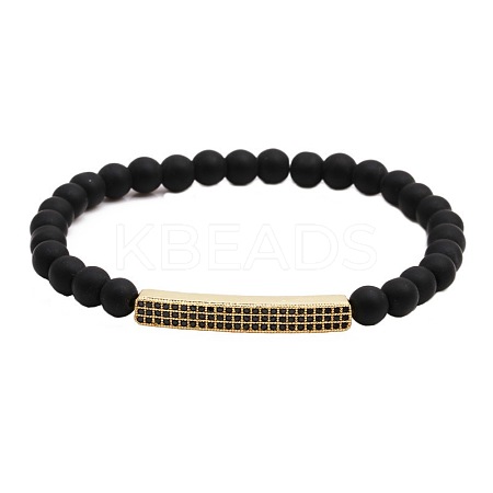 6MM Natural Obsidian Beaded Bracelets PY2315-4-1
