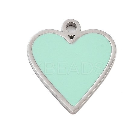 304 Stainless Steel Enamel Pendants STAS-Z078-23P-1