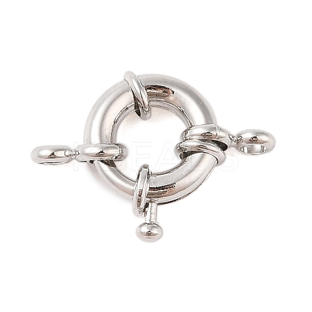 Rack Plating Brass Spring Ring Clasps KK-S384-23P-03-1