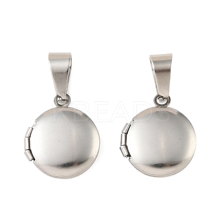 316 Stainless Steel Locket Pendants STAS-K321-11A-P-1