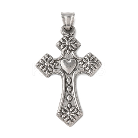 Tarnish Resistant 304 Stainless Steel Big Pendants STAS-E449-34P-1