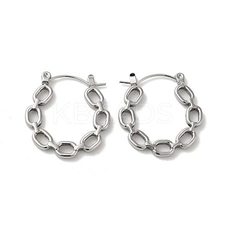 Non-Tarnish 304 Stainless Steel Hoop Earrings for Women EJEW-Z026-24P-1