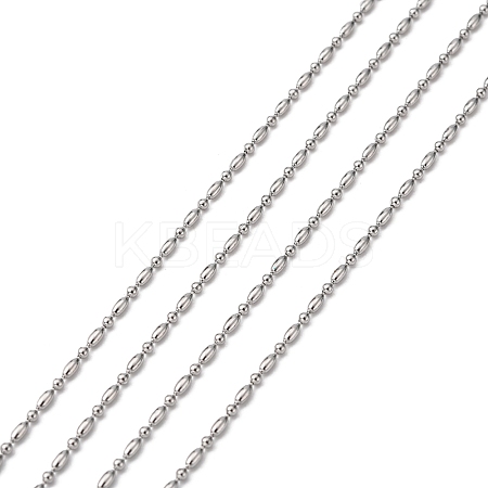 Tarnish Resistant 304 Stainless Steel Ball Chains CHS-A002D-1.5mm-1