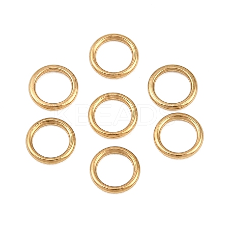 Ion Plating(IP) 304 Stainless Steel Closed Jump Rings STAS-G393-06G-08-1
