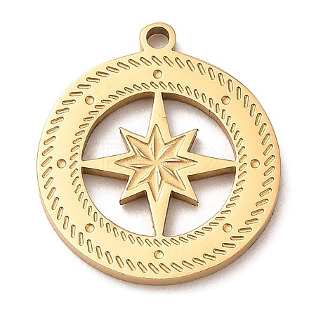 Ion Plating(IP) 304 Stainless Steel Pendants STAS-E199-05G-1