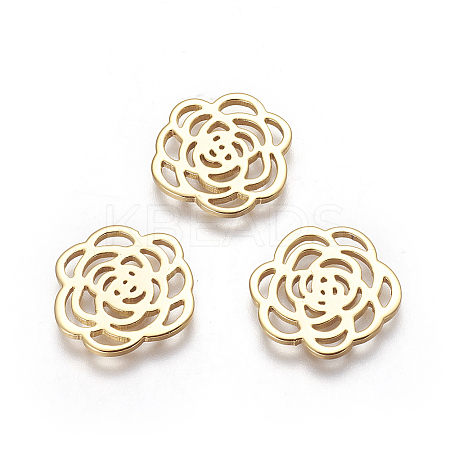 304 Stainless Steel Filigree Joiners Links LS-STAS-I101-52G-1