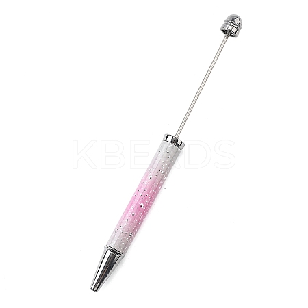 Plastic Beadable Pen AJEW-Q002-02G-1