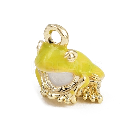 Alloy Enamel Charms FIND-I052-03G-04-1